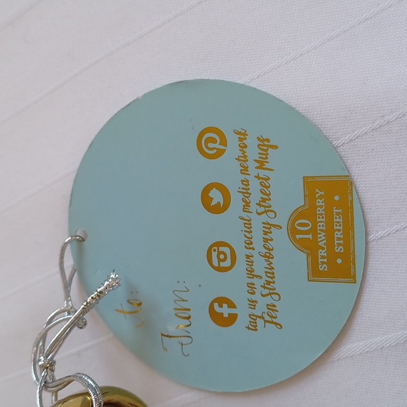 10 Strawberry Street Gold Oversized Tea Cup - Picture 6 of 7